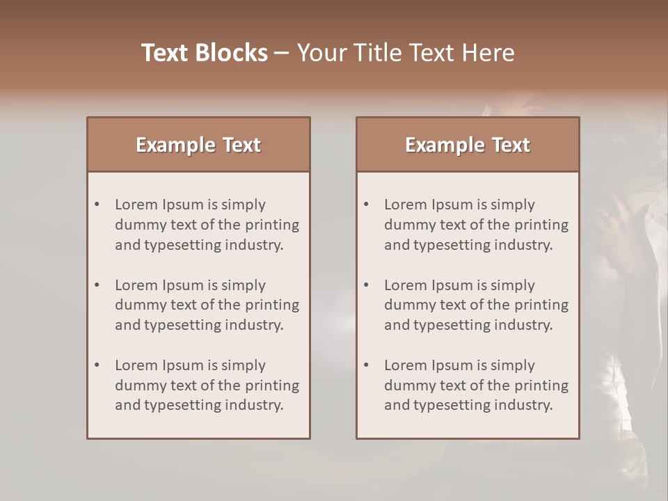 Mountains Female Floral PowerPoint Template