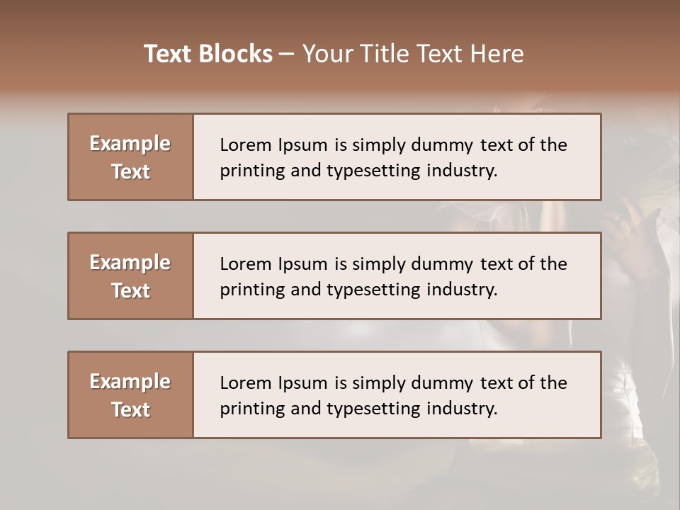 Mountains Female Floral PowerPoint Template