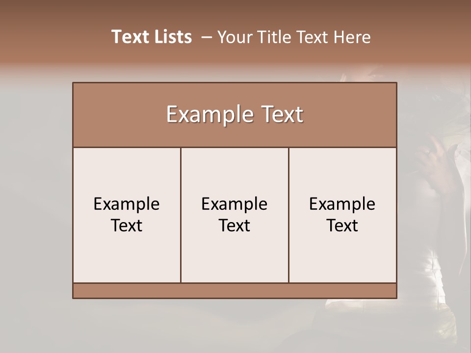 Mountains Female Floral PowerPoint Template