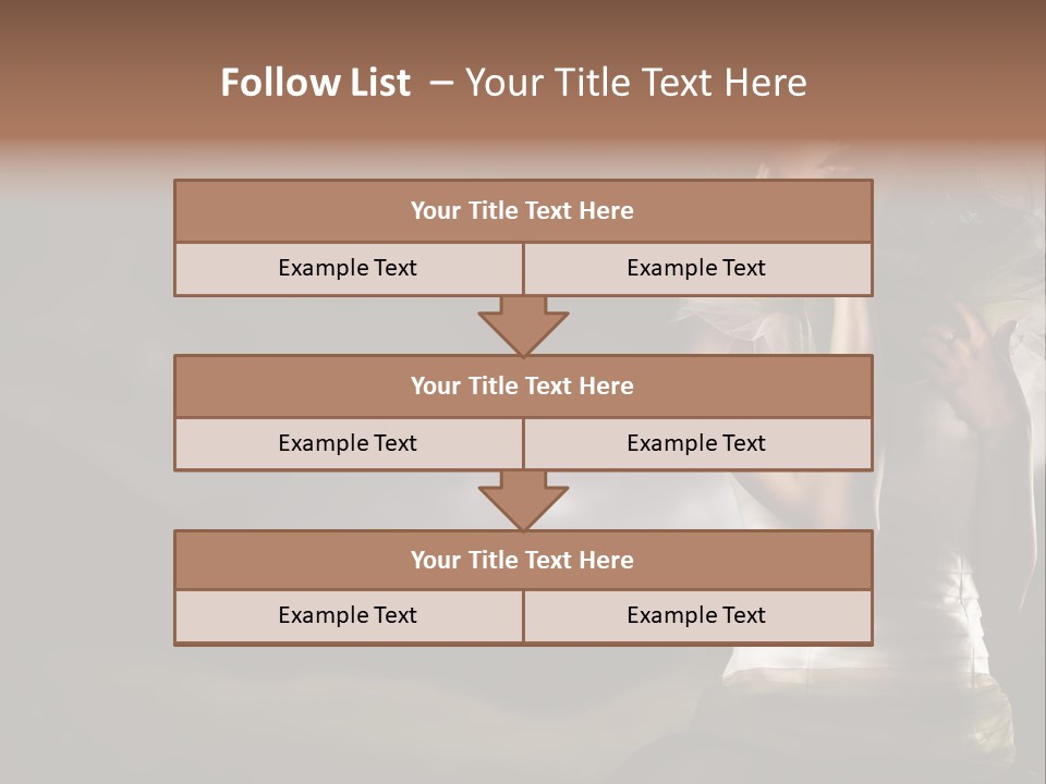 Mountains Female Floral PowerPoint Template