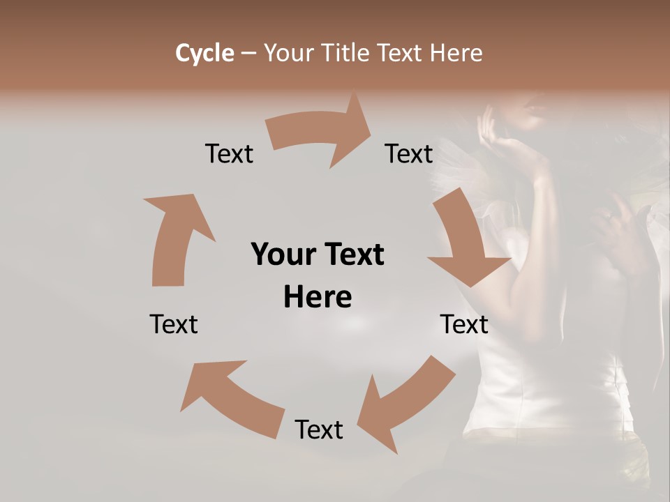 Mountains Female Floral PowerPoint Template
