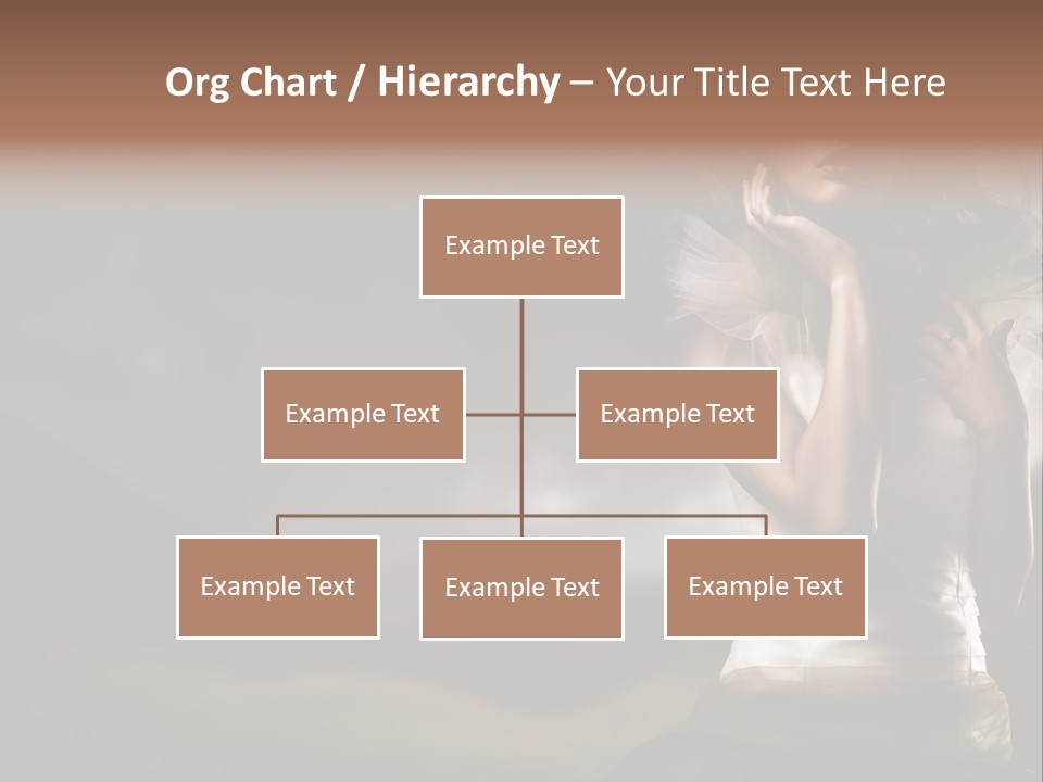 Mountains Female Floral PowerPoint Template