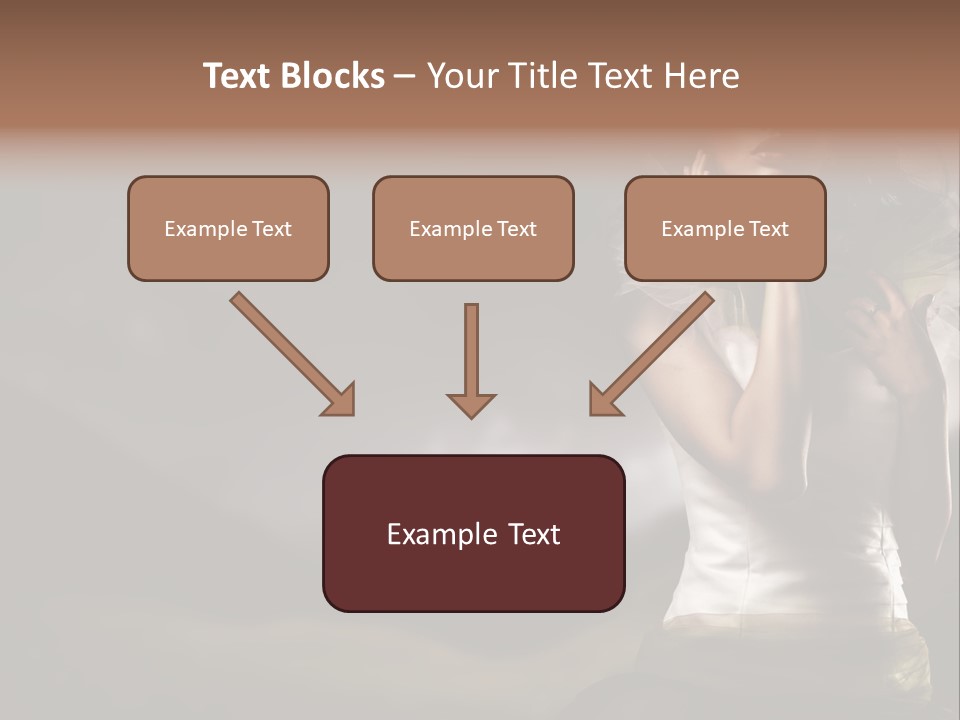 Mountains Female Floral PowerPoint Template