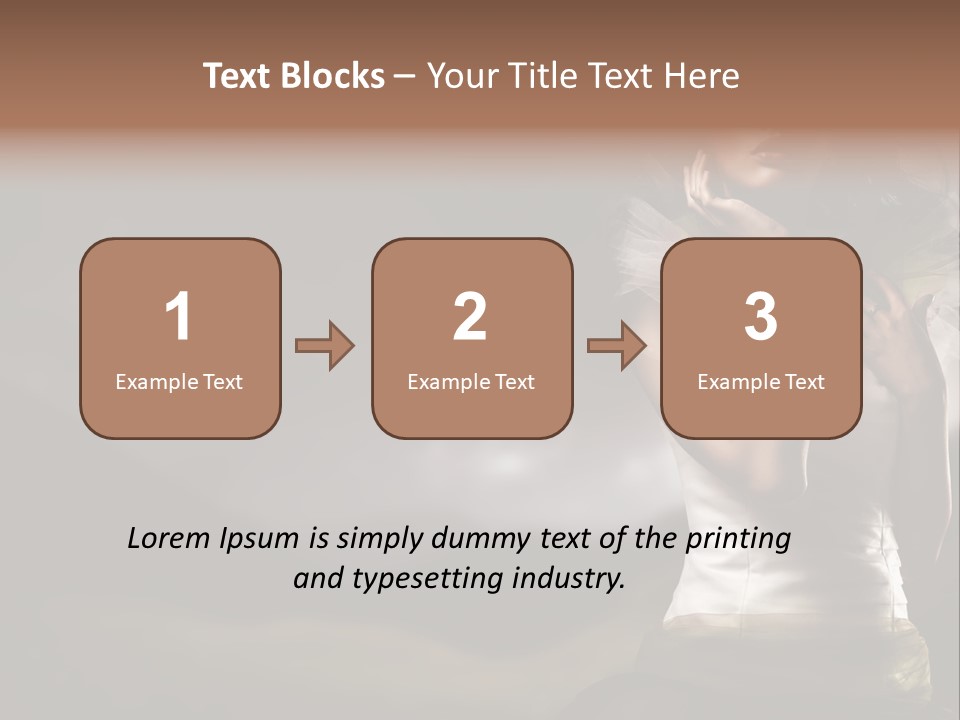 Mountains Female Floral PowerPoint Template