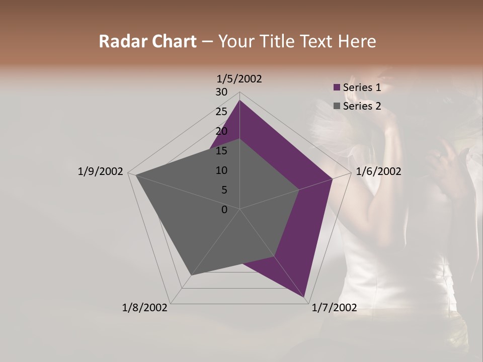 Mountains Female Floral PowerPoint Template