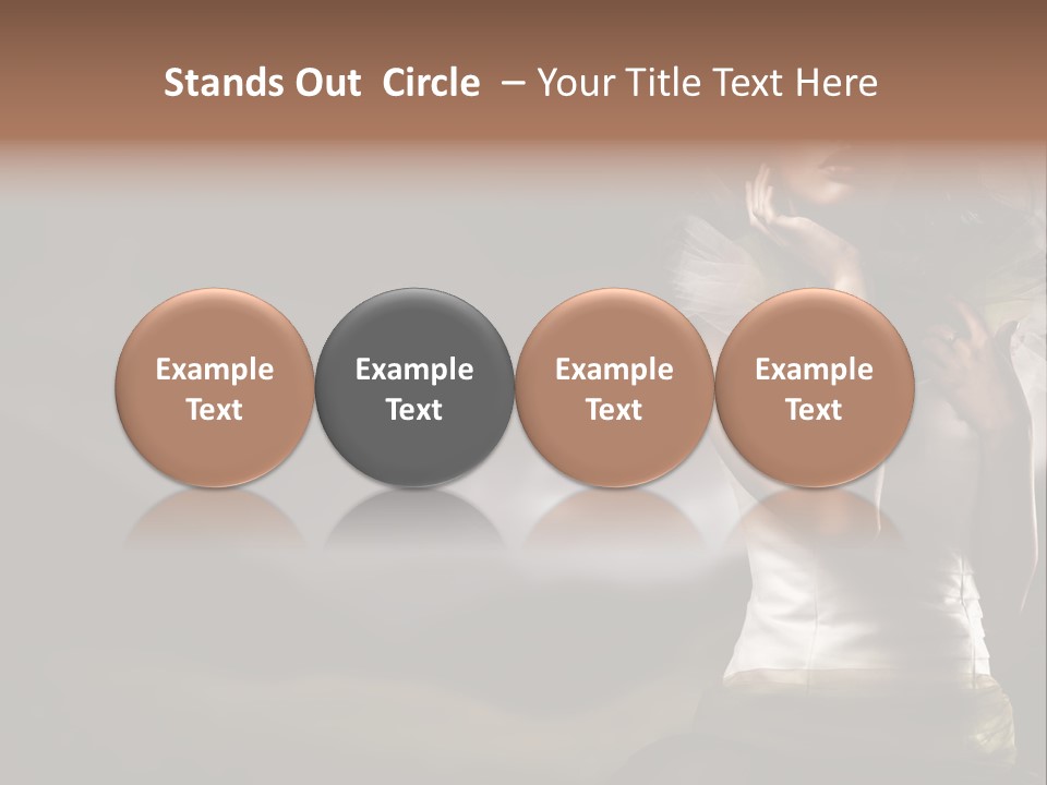 Mountains Female Floral PowerPoint Template