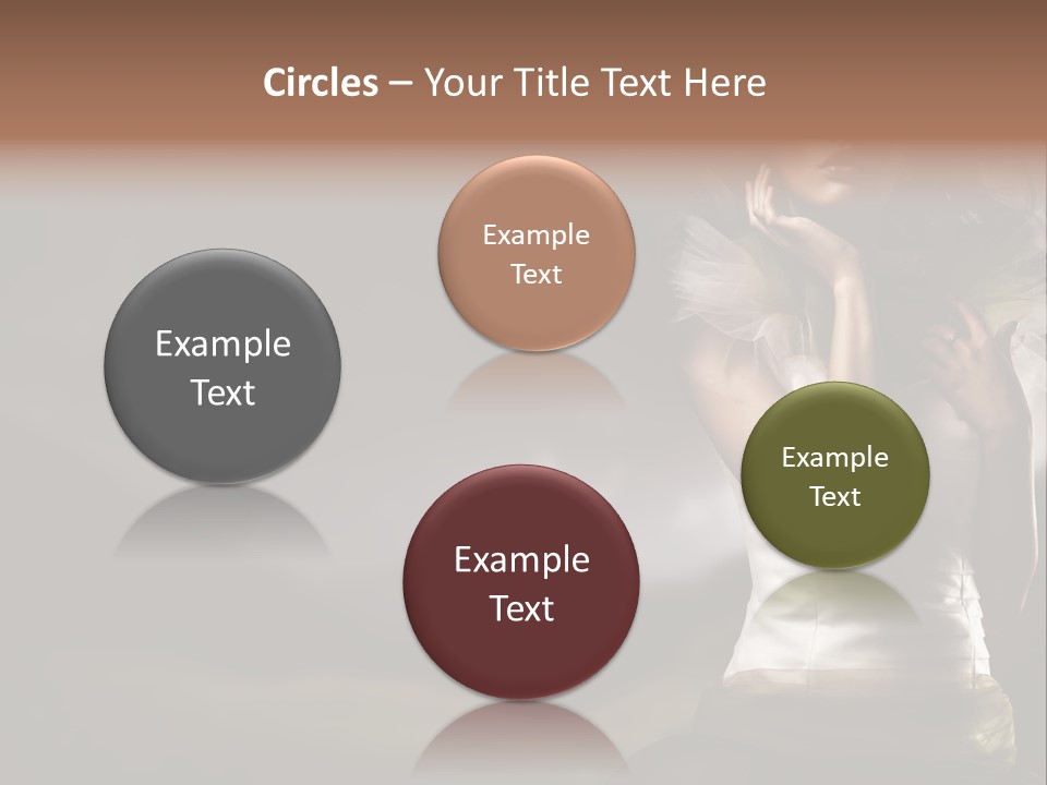 Mountains Female Floral PowerPoint Template