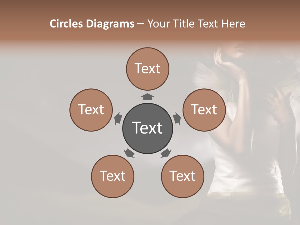 Mountains Female Floral PowerPoint Template