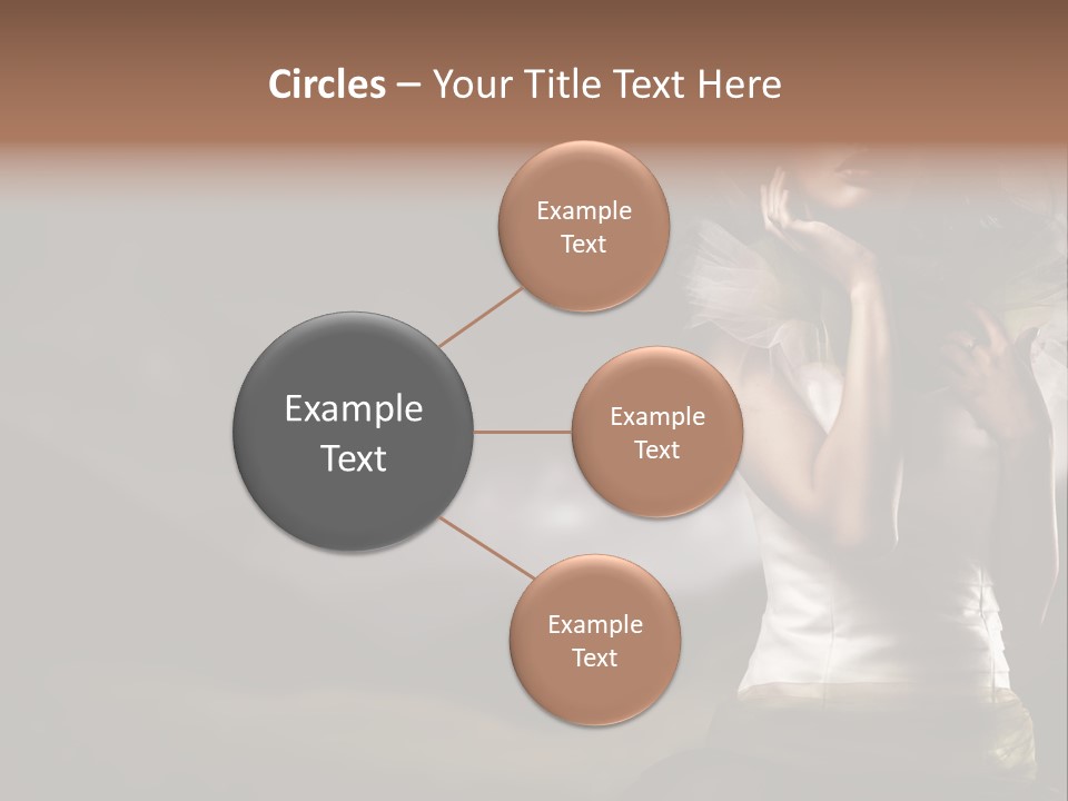 Mountains Female Floral PowerPoint Template