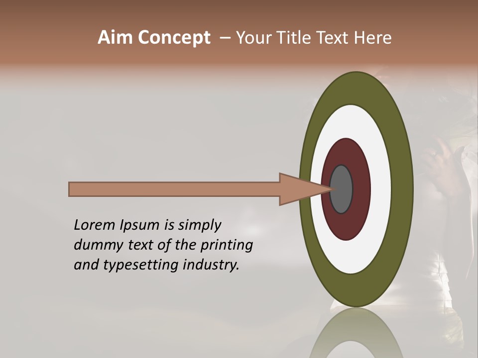 Mountains Female Floral PowerPoint Template