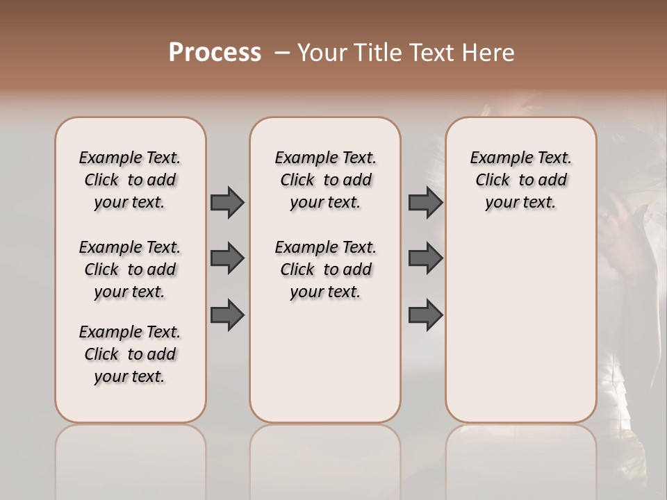 Mountains Female Floral PowerPoint Template