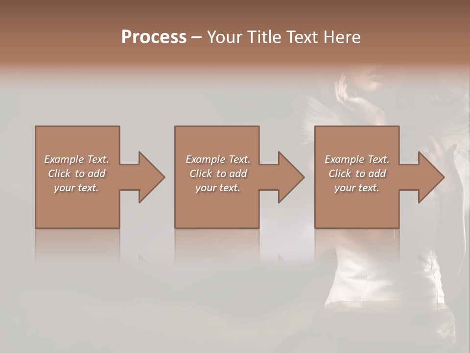 Mountains Female Floral PowerPoint Template