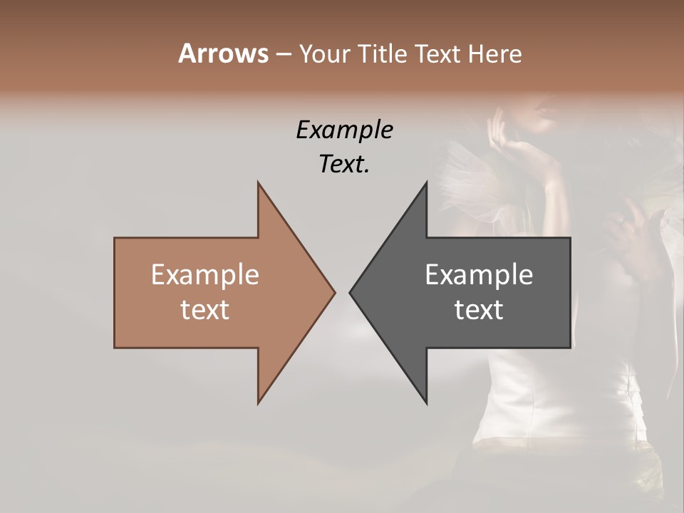 Mountains Female Floral PowerPoint Template