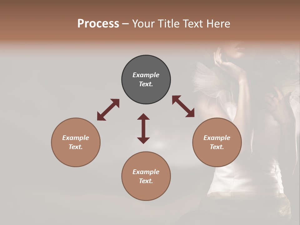 Mountains Female Floral PowerPoint Template