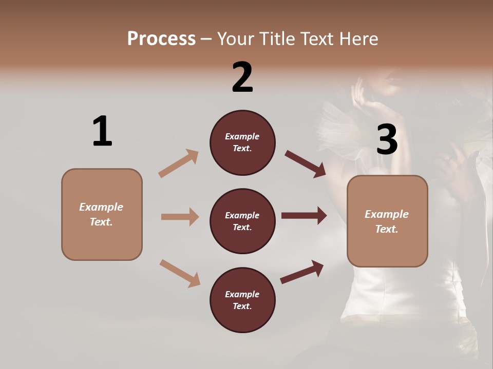 Mountains Female Floral PowerPoint Template