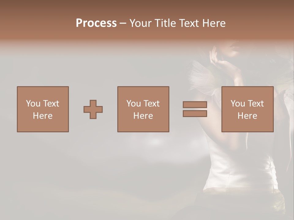 Mountains Female Floral PowerPoint Template