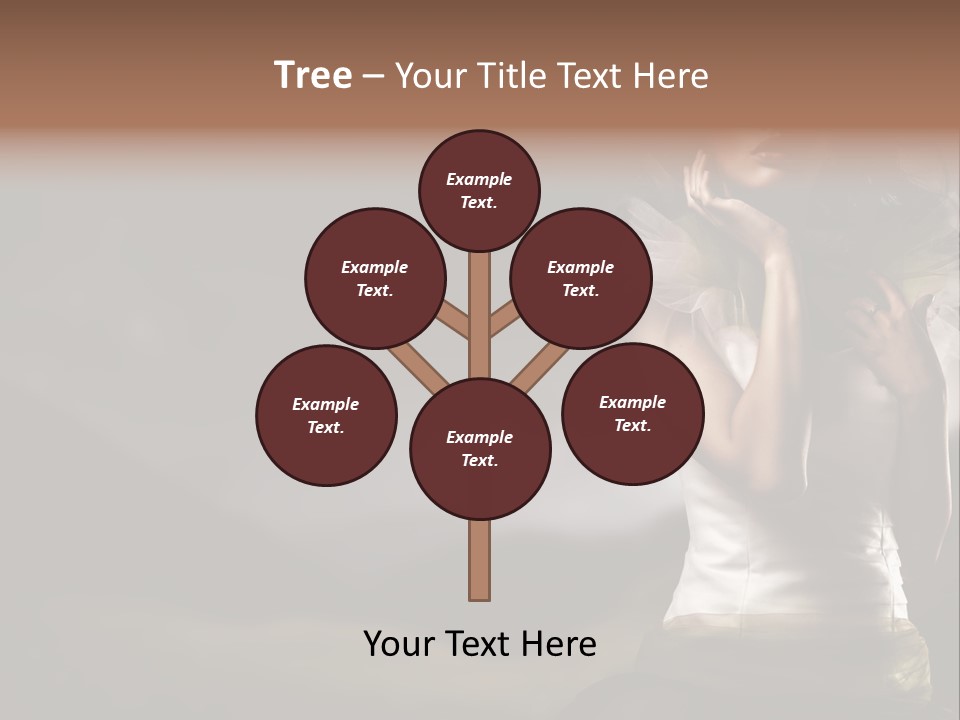 Mountains Female Floral PowerPoint Template