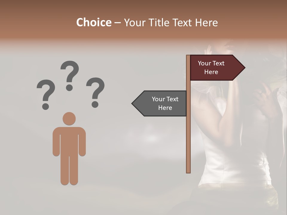 Mountains Female Floral PowerPoint Template