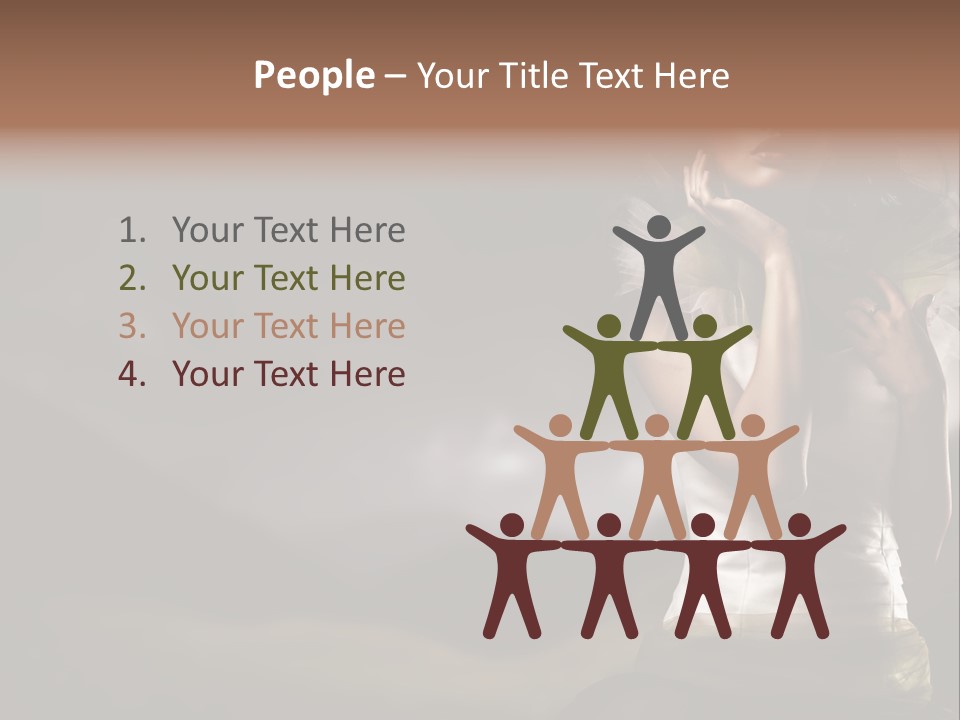 Mountains Female Floral PowerPoint Template