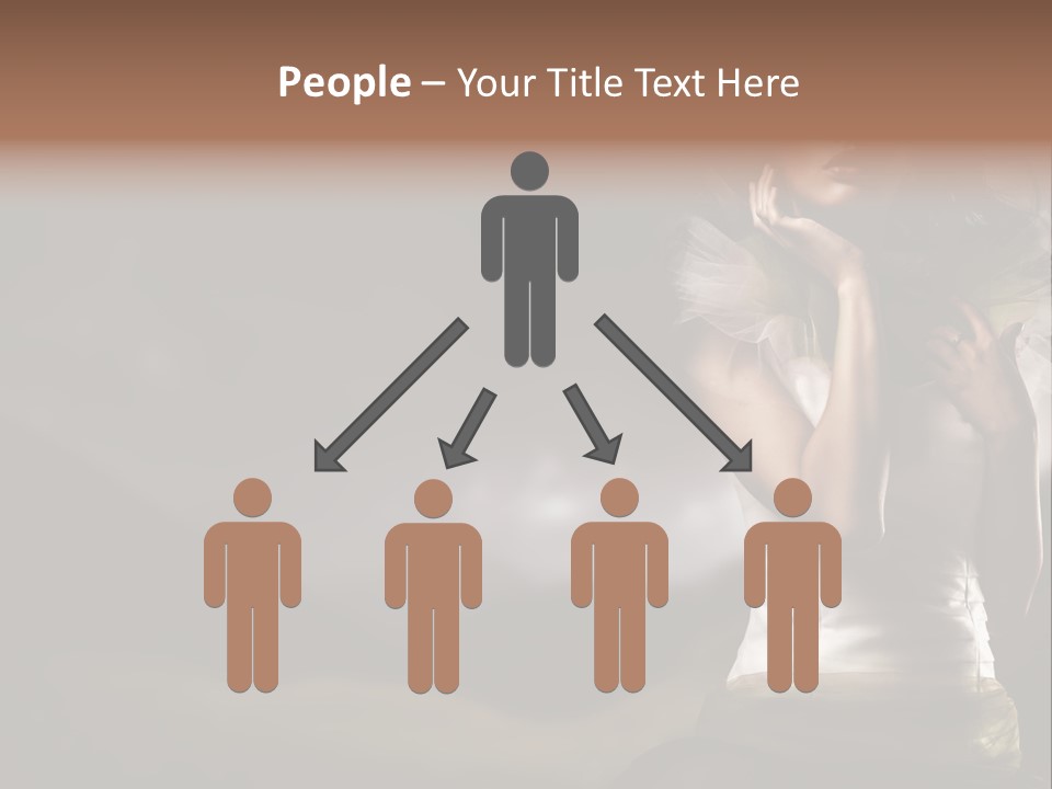 Mountains Female Floral PowerPoint Template