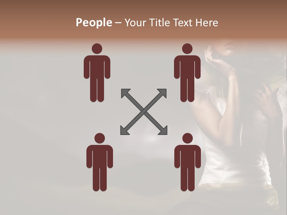 Mountains Female Floral PowerPoint Template