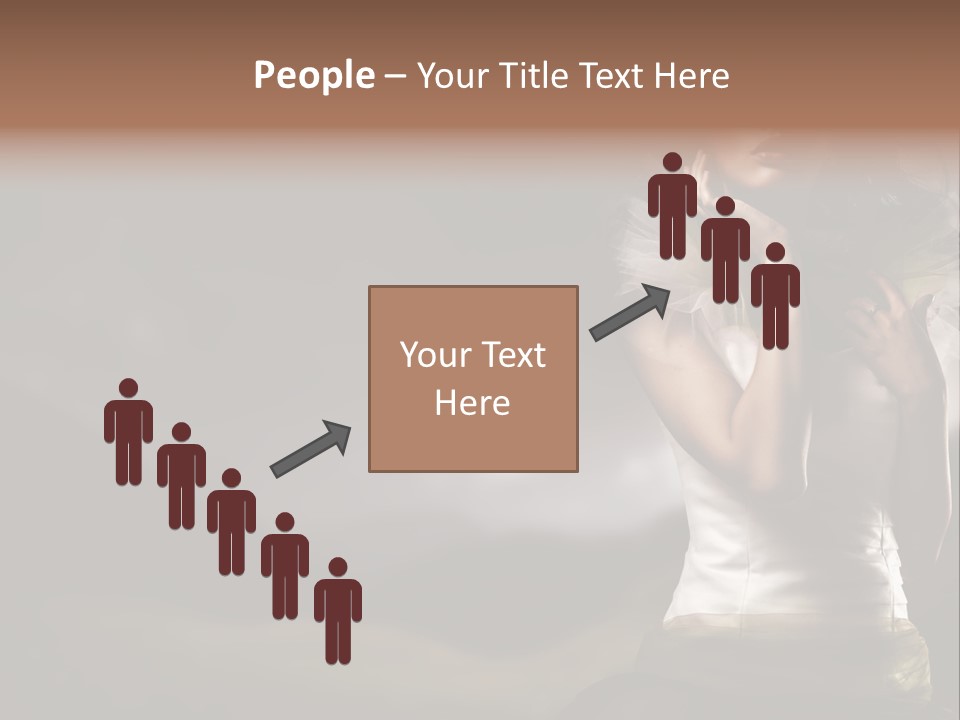 Mountains Female Floral PowerPoint Template