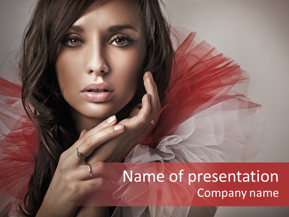 Pretty Background Beauty PowerPoint Template