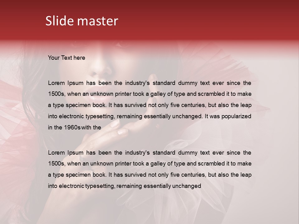 Pretty Background Beauty PowerPoint Template