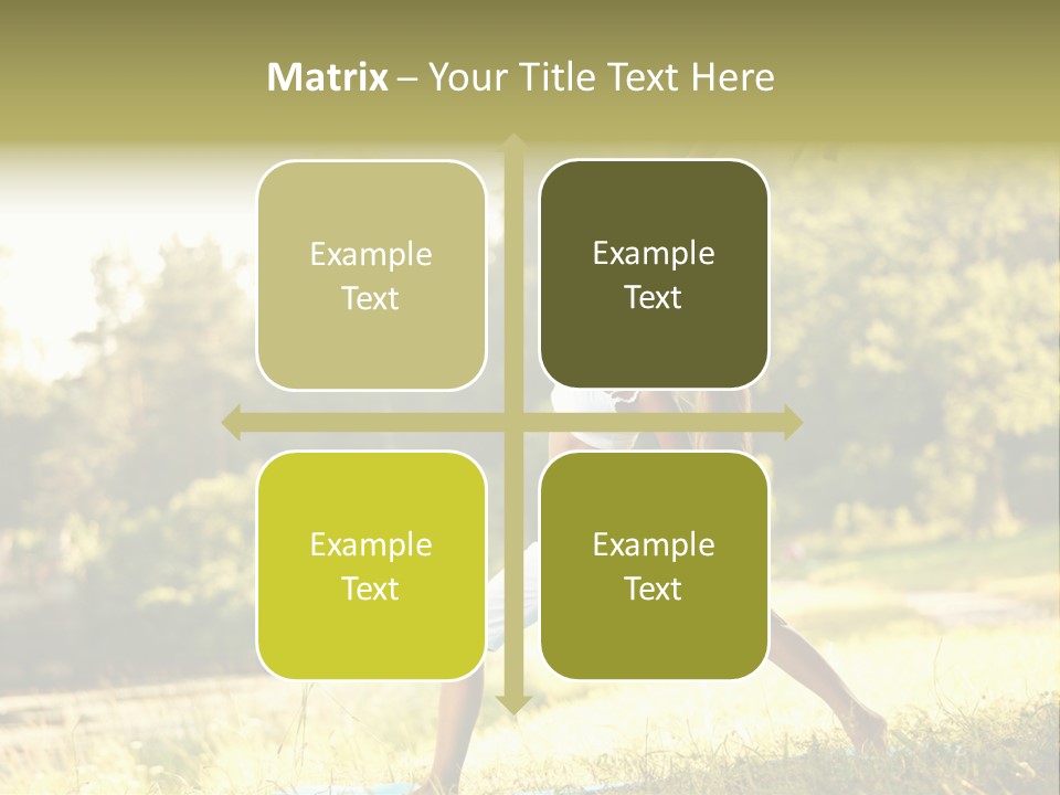 Girl Happiness Trees PowerPoint Template