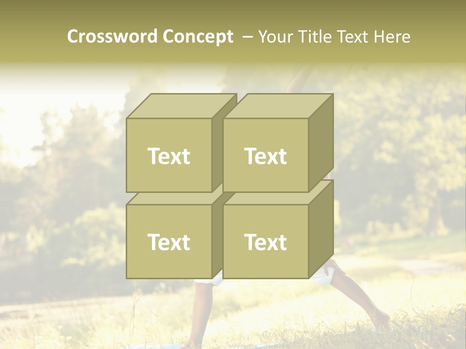 Girl Happiness Trees PowerPoint Template