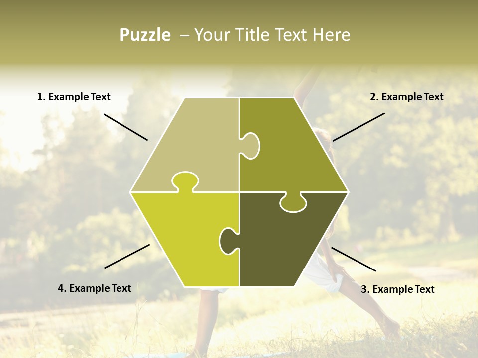 Girl Happiness Trees PowerPoint Template