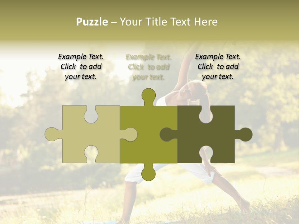 Girl Happiness Trees PowerPoint Template