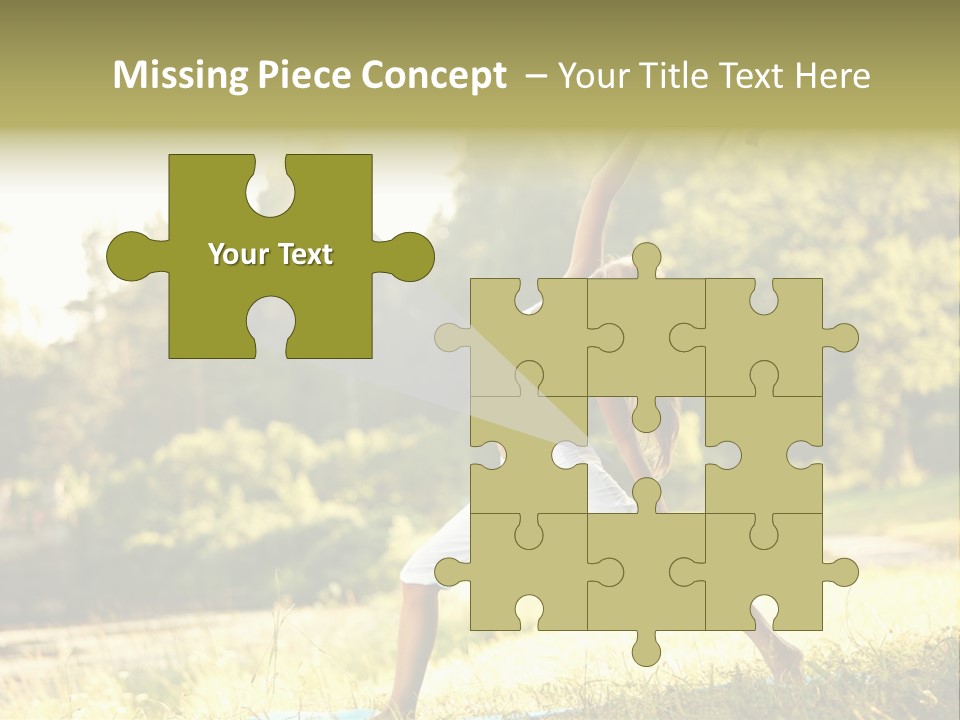 Girl Happiness Trees PowerPoint Template