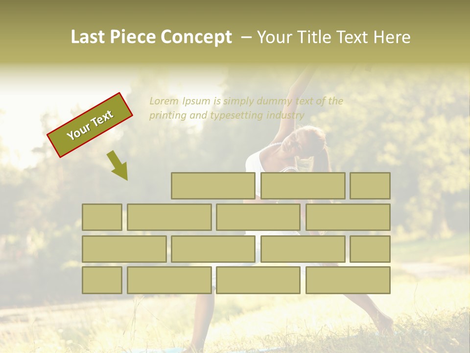 Girl Happiness Trees PowerPoint Template