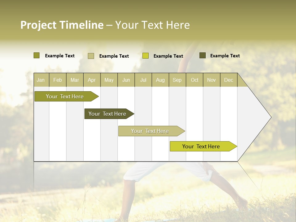 Girl Happiness Trees PowerPoint Template