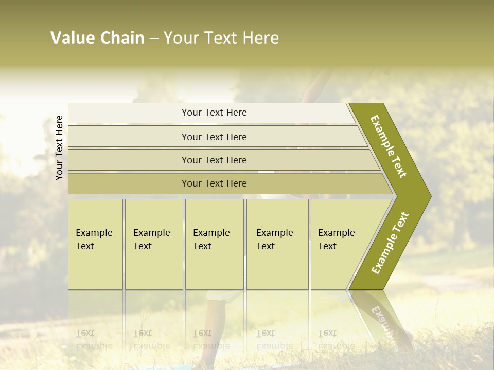 Girl Happiness Trees PowerPoint Template