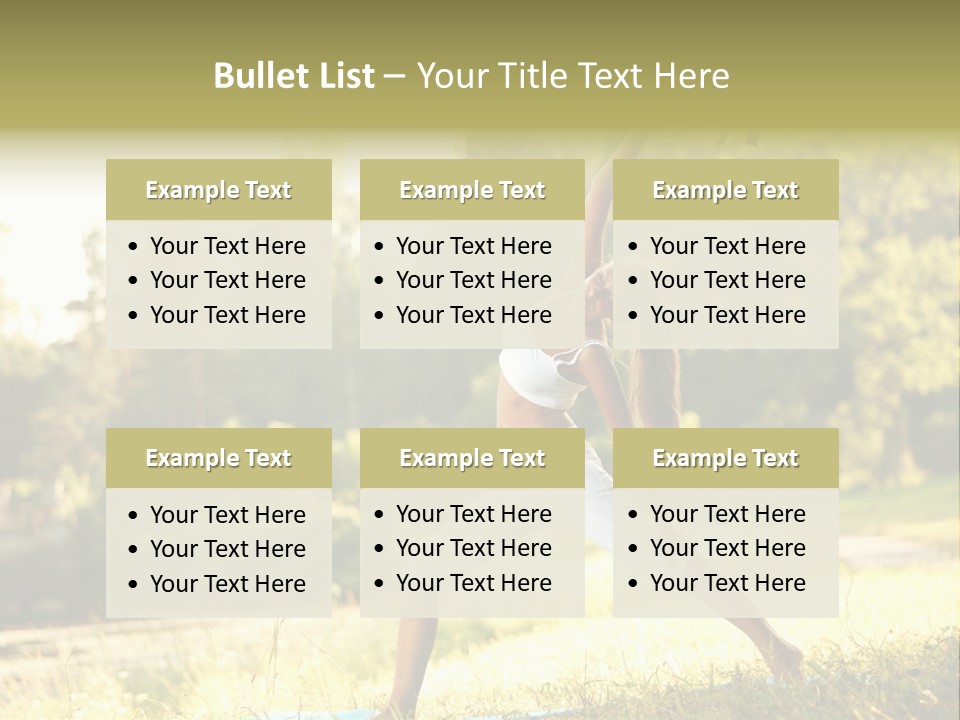 Girl Happiness Trees PowerPoint Template