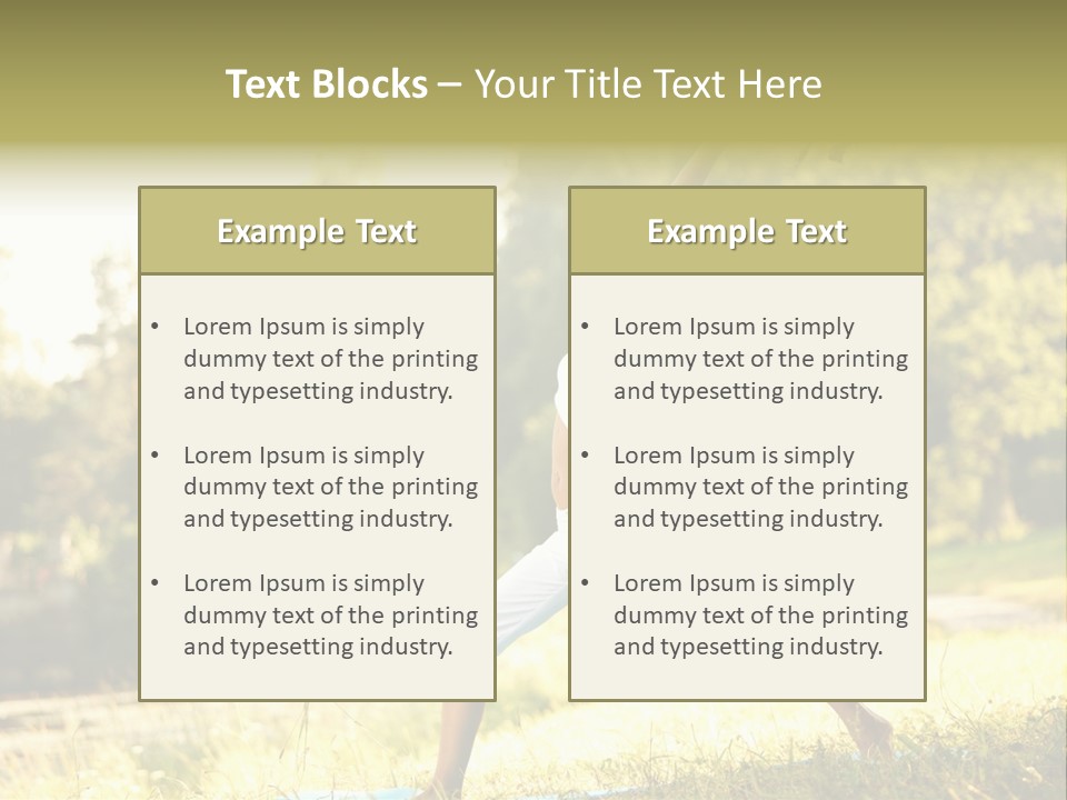 Girl Happiness Trees PowerPoint Template