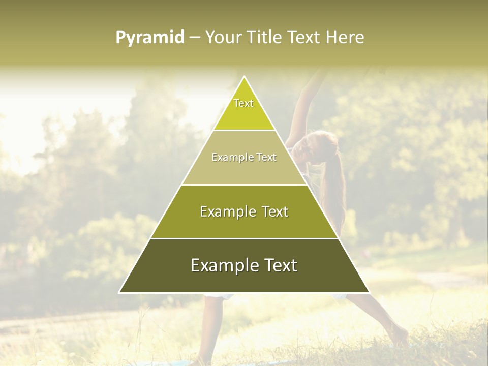 Girl Happiness Trees PowerPoint Template