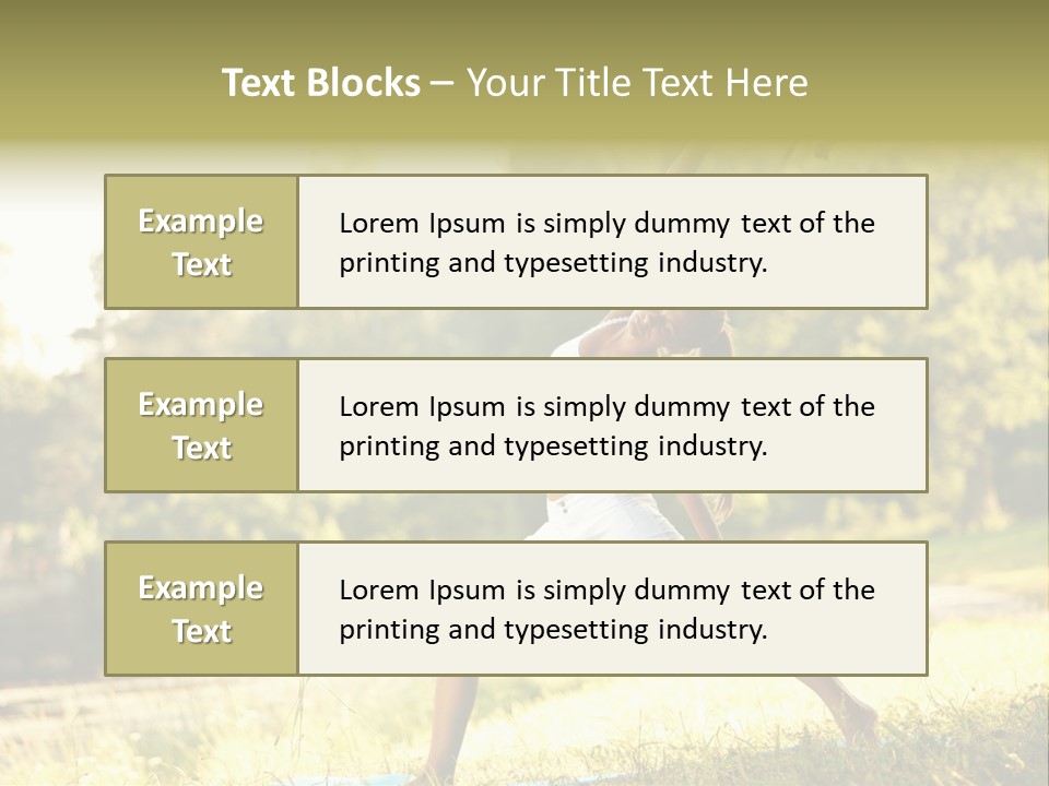 Girl Happiness Trees PowerPoint Template