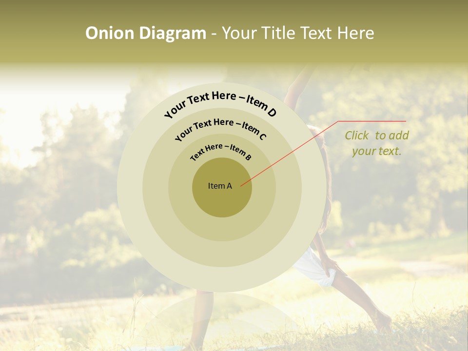 Girl Happiness Trees PowerPoint Template