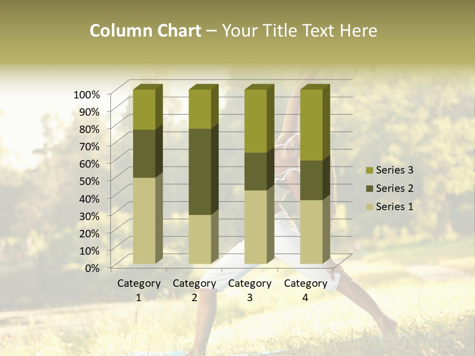 Girl Happiness Trees PowerPoint Template