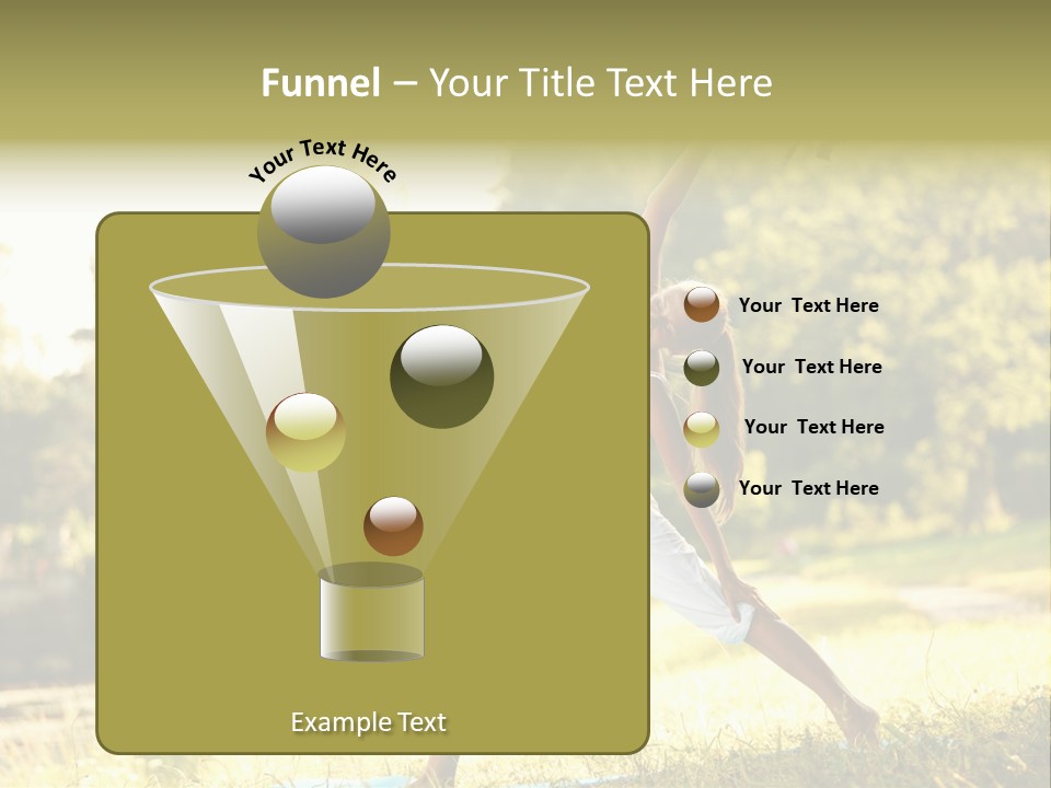 Girl Happiness Trees PowerPoint Template