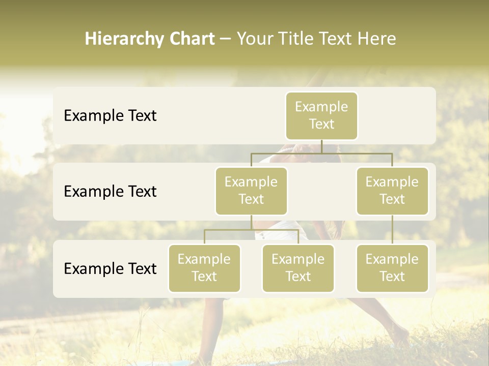 Girl Happiness Trees PowerPoint Template
