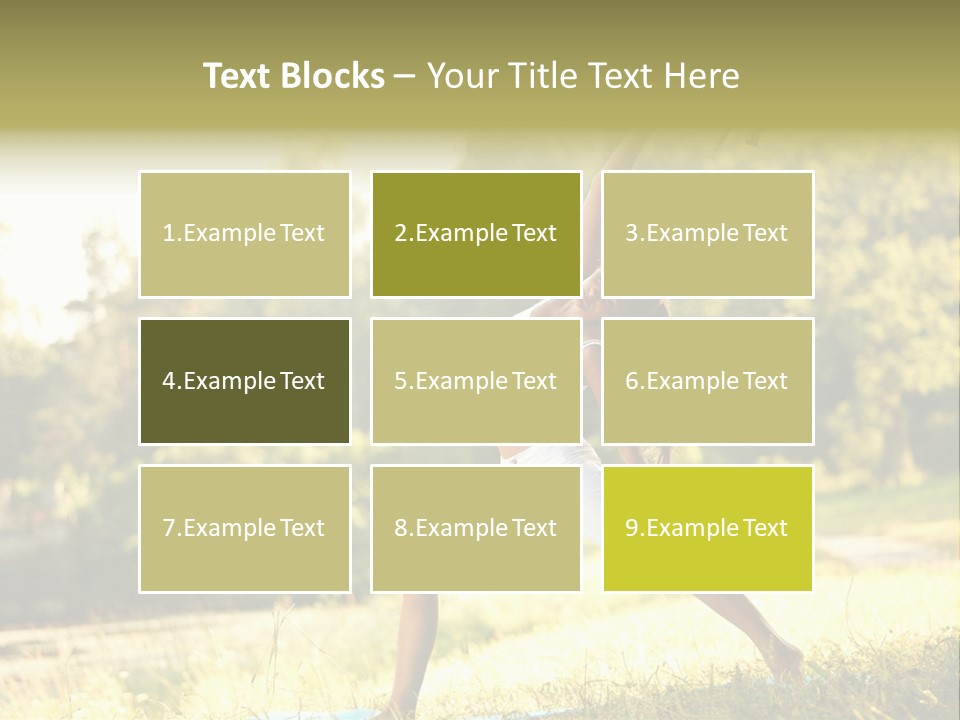 Girl Happiness Trees PowerPoint Template