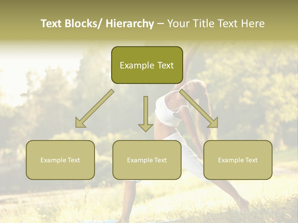 Girl Happiness Trees PowerPoint Template