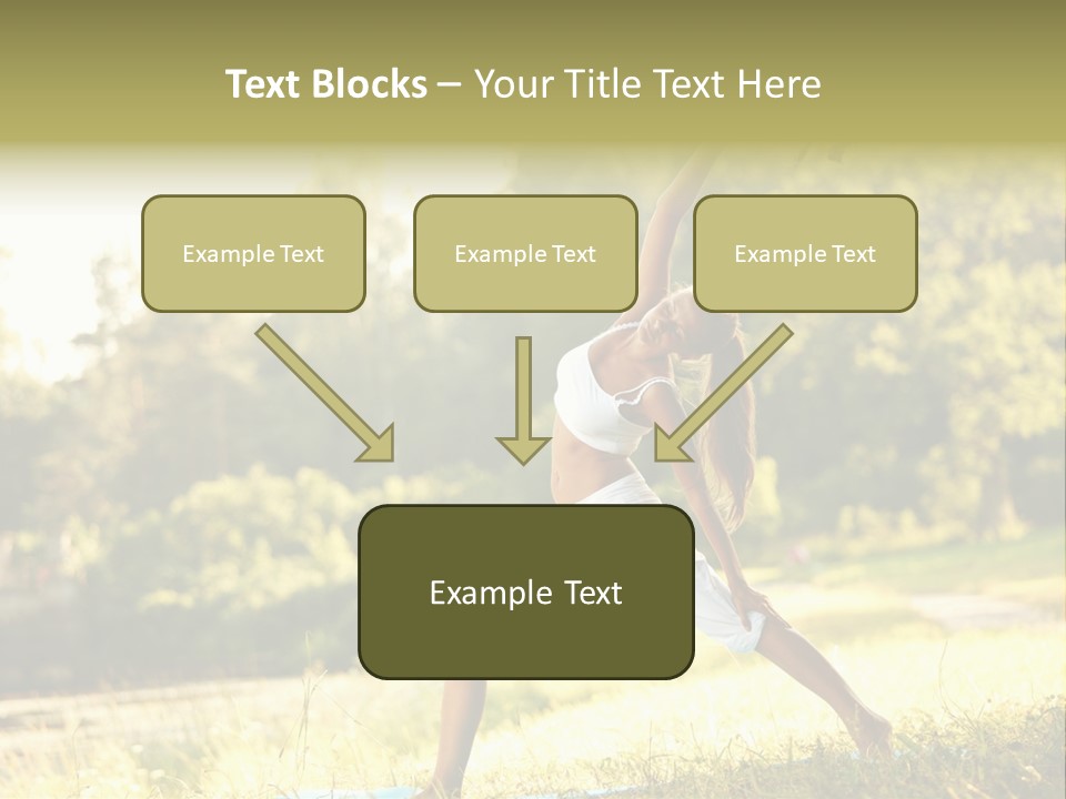 Girl Happiness Trees PowerPoint Template