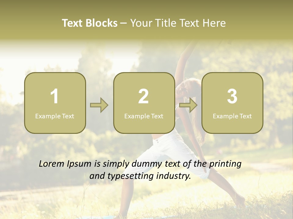 Girl Happiness Trees PowerPoint Template