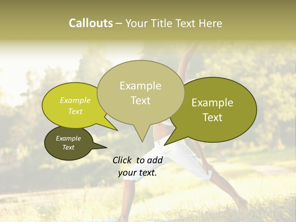 Girl Happiness Trees PowerPoint Template