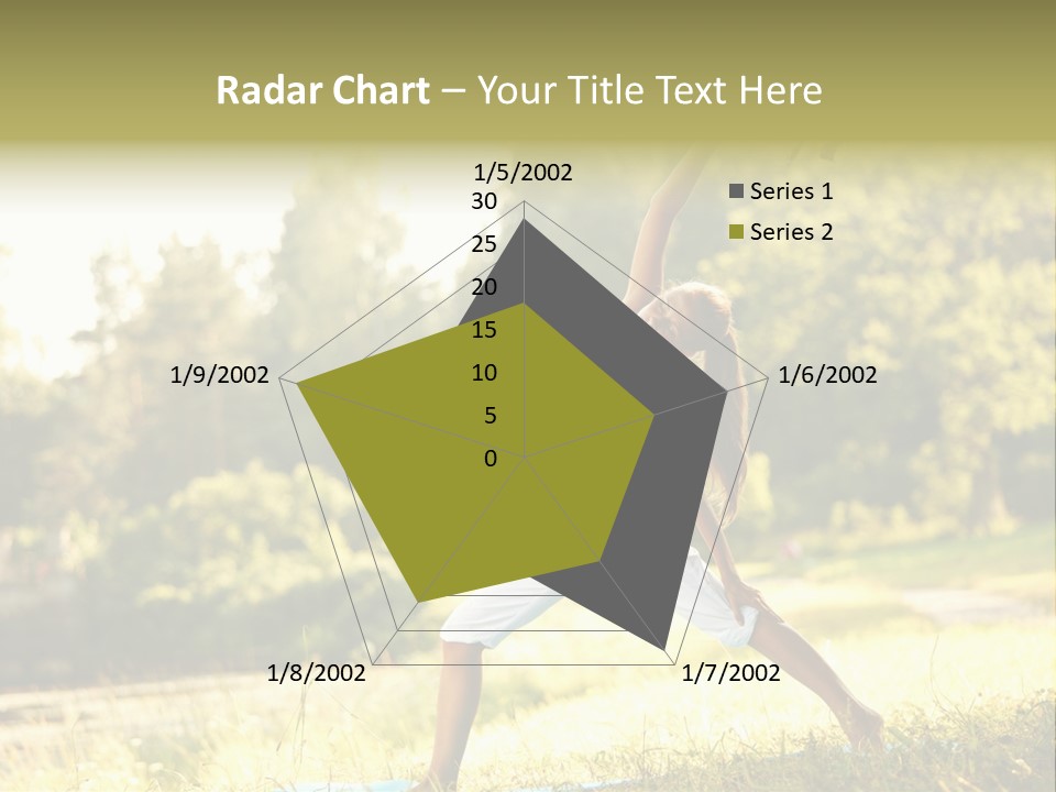 Girl Happiness Trees PowerPoint Template